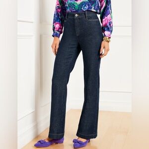 NWT Talbots Flare Leg Jean High Waist Full Length